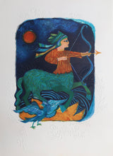 Sagittarius from the Zodiac of Dreams Series Lithograph | Judith Bledsoe,{{product.type}}
