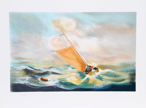 Sail in the Storm Lithograph | Paul Fioravanti,{{product.type}}