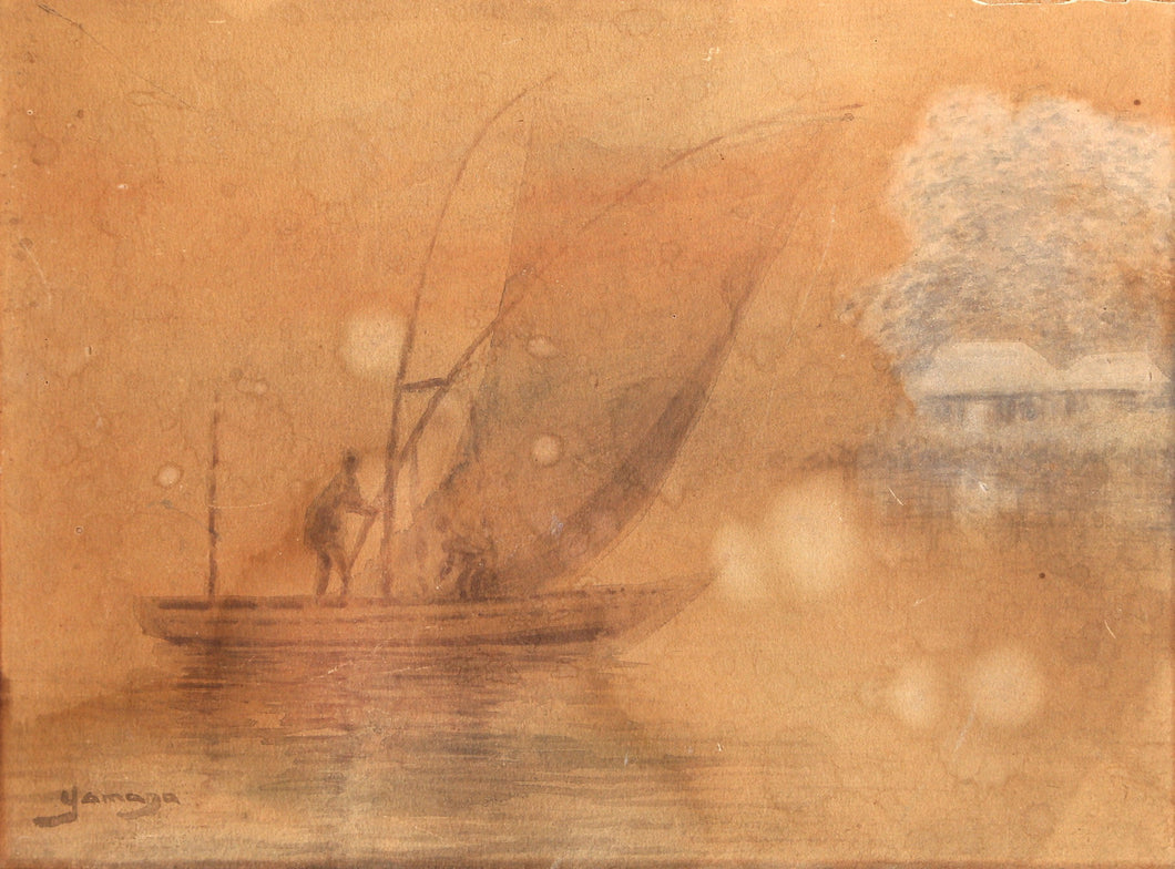 Sailboat Watercolor | Yamaga,{{product.type}}