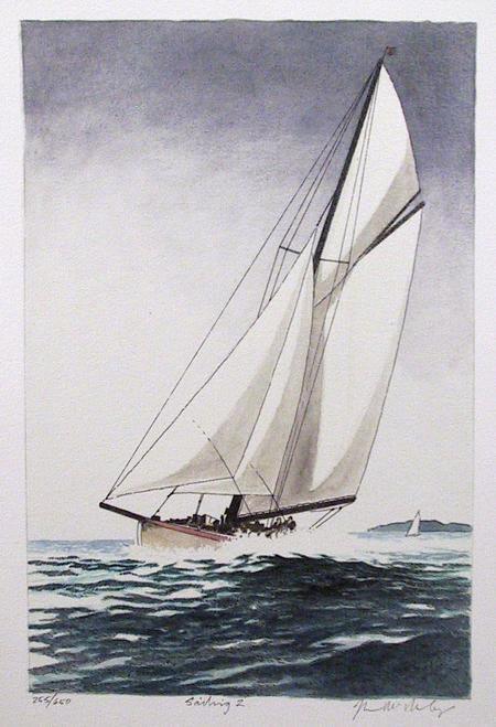 Sailing 2 Lithograph | John McNulty,{{product.type}}