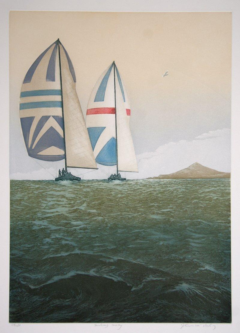 Sailing Away Etching | John McNulty,{{product.type}}