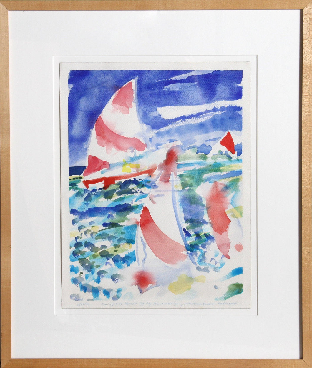 Sailing Watercolor | Fred Mitchell,{{product.type}}