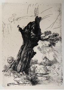 Saint Gerome Ecrivant (B103) Etching | Rembrandt,{{product.type}}