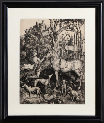 Saint Hubert Etching | Albrecht Dürer,{{product.type}}