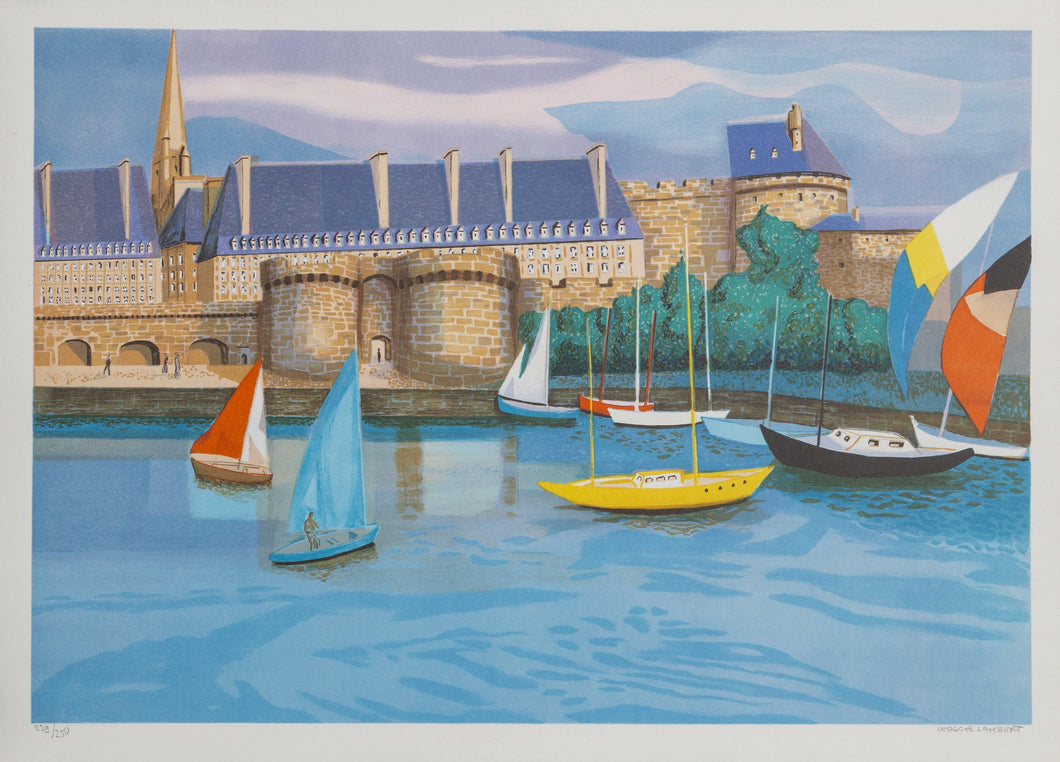Saint Malo lithograph | Georges Lambert,{{product.type}}