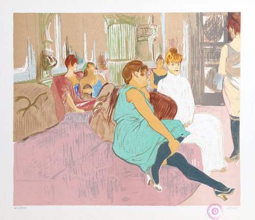 Salon Lithograph | Laurent Marcel Salinas,{{product.type}}