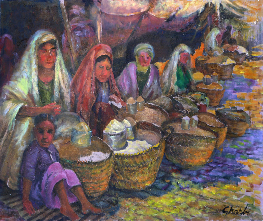 Salt and Grain Sellers Oil | Jalal Gharbi,{{product.type}}
