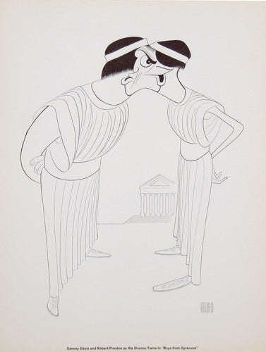 Sammy Davis and Bobby Preston Lithograph | Al Hirschfeld,{{product.type}}