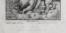 Samson Killing Lion Etching | Albrecht Dürer,{{product.type}}