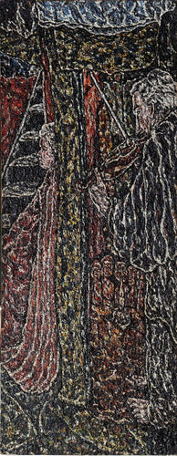Samuel Rothbort Playing Violin Mixed Media | Lawrence Rothbort,{{product.type}}