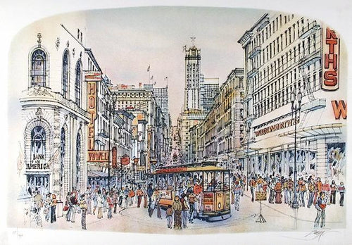 San Francisco Lithograph | Rolf Rafflewski,{{product.type}}