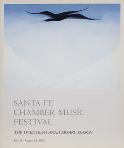 Santa Fe Chamber Music Festival, Black Bird Poster | Georgia O'Keeffe,{{product.type}}