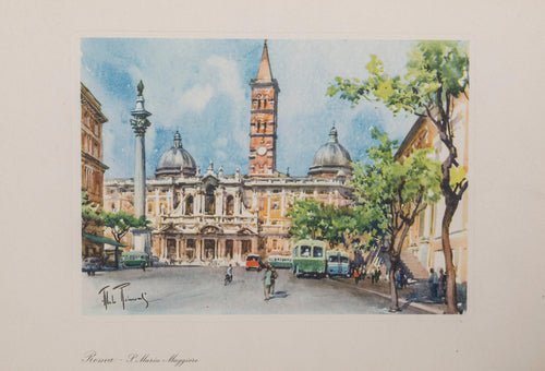 Santa Maria Maggiore Lithograph | Aldo Raimondi,{{product.type}}