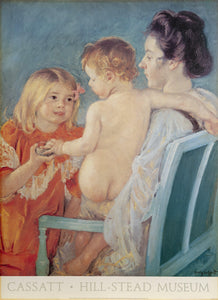 Sara Handing a Toy to the Baby Poster | Mary Cassatt,{{product.type}}