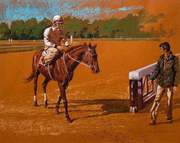 Saratoga Warm Up Watercolor | George Englert,{{product.type}}