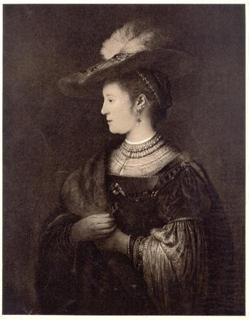 Saskia van Ulenborch Etching | Rembrandt,{{product.type}}