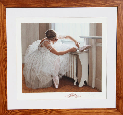 Satin Slippers (The Ballerina) Lithograph | Douglas Hofmann,{{product.type}}