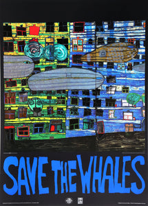 Save the Whales Poster | Friedensreich Hundertwasser,{{product.type}}
