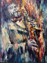 Saxophone Player Oil | Leonid Afremov,{{product.type}}