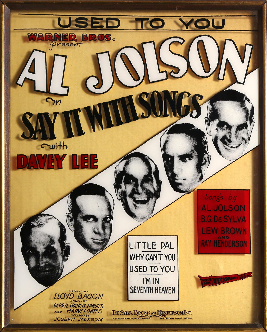 Say It With Songs - Al Jonson Screenprint | Unknown Artist,{{product.type}}