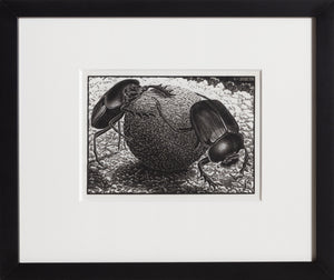 Scarabs Woodcut | M.C. (Maurits Cornelis) Escher,{{product.type}}