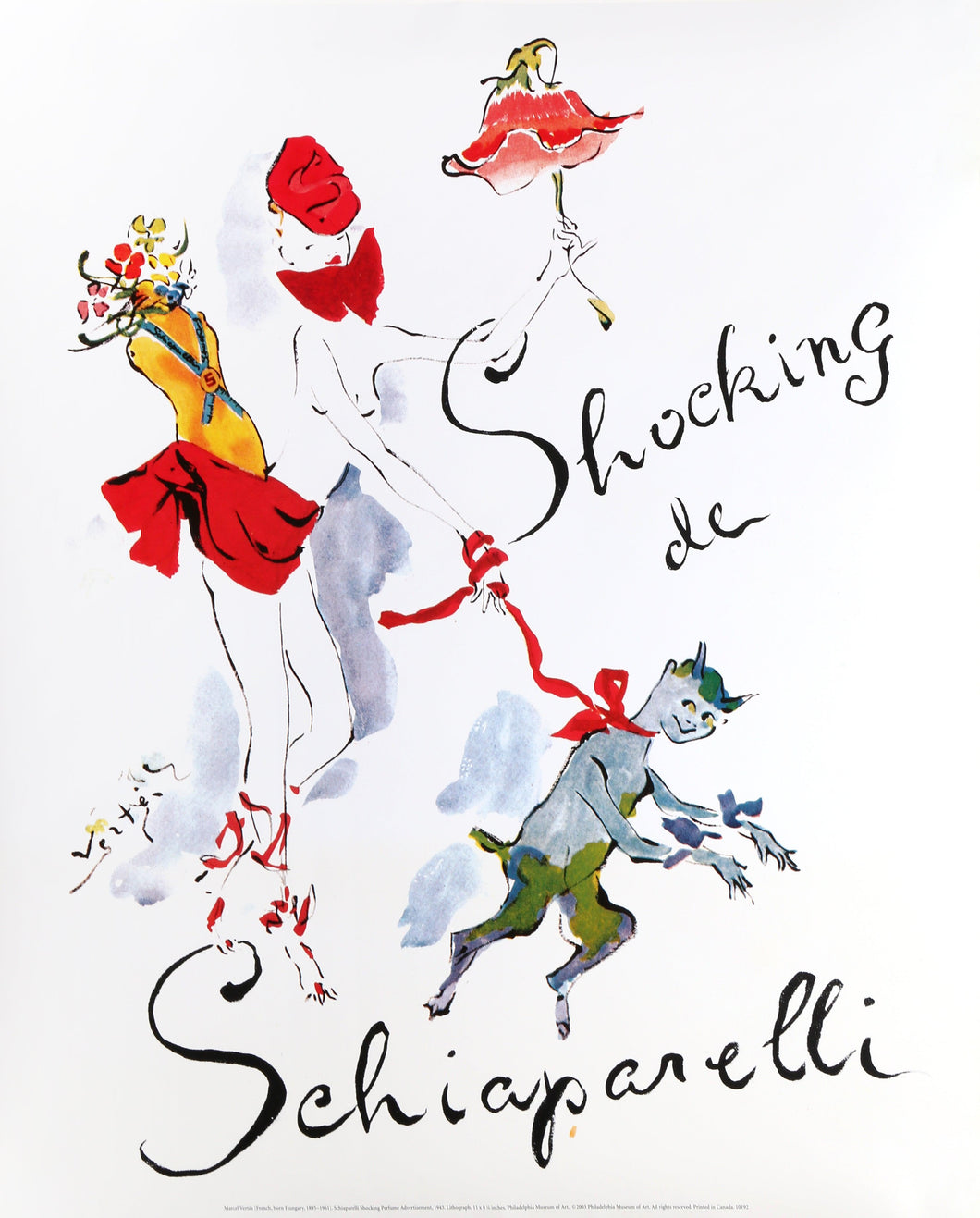 Schiaparelli Shocking Perfume Advertisment Poster | Marcel Vertes,{{product.type}}
