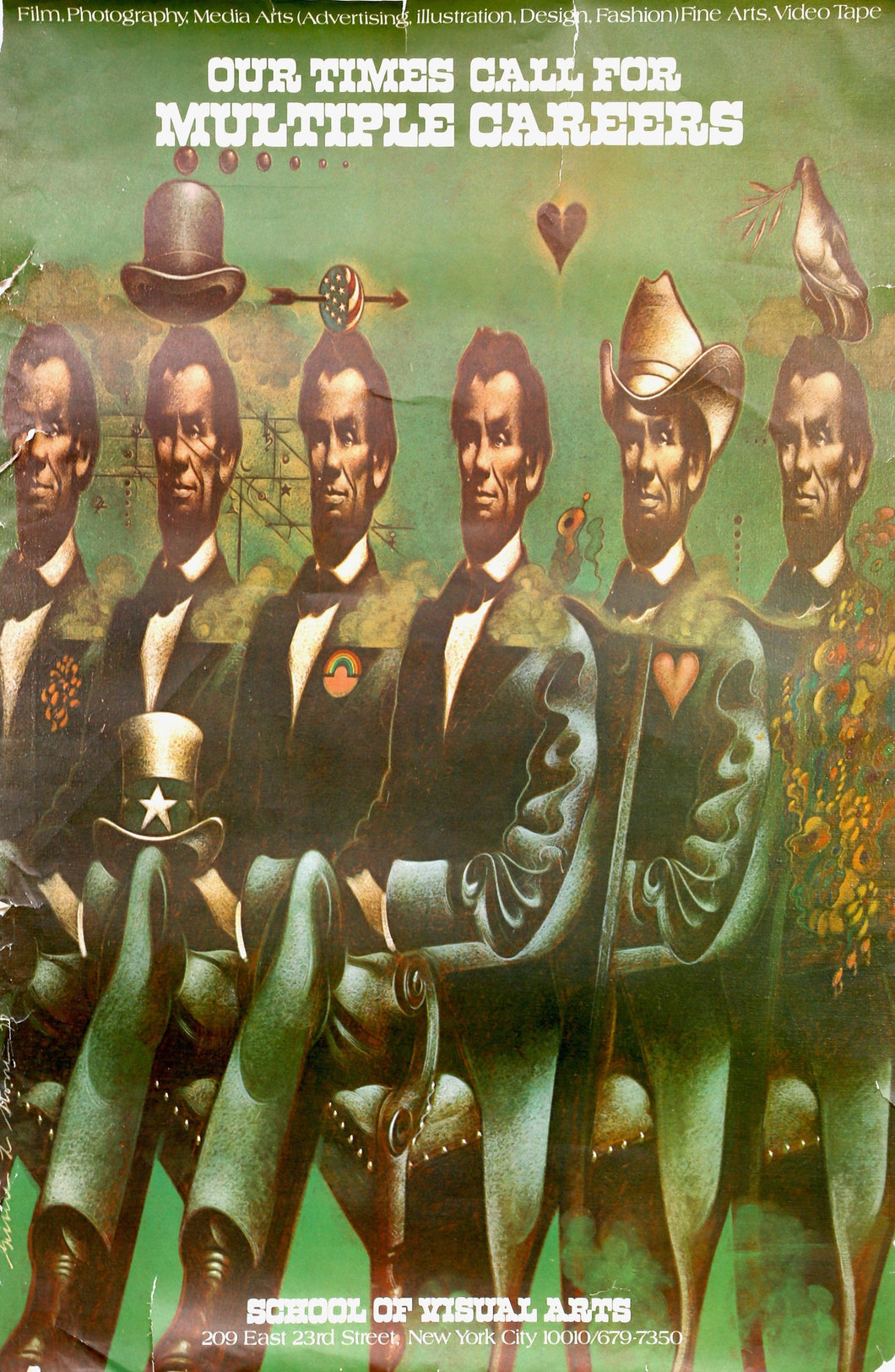 School of Visual Arts - Multiple Careers Poster | Gilbert Stone,{{product.type}}