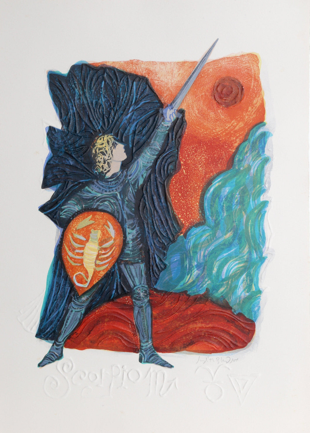 Scorpio from the Zodiac of Dreams Series Lithograph | Judith Bledsoe,{{product.type}}