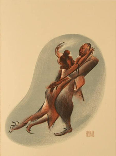 Scufflin' In Lithograph | Al Hirschfeld,{{product.type}}