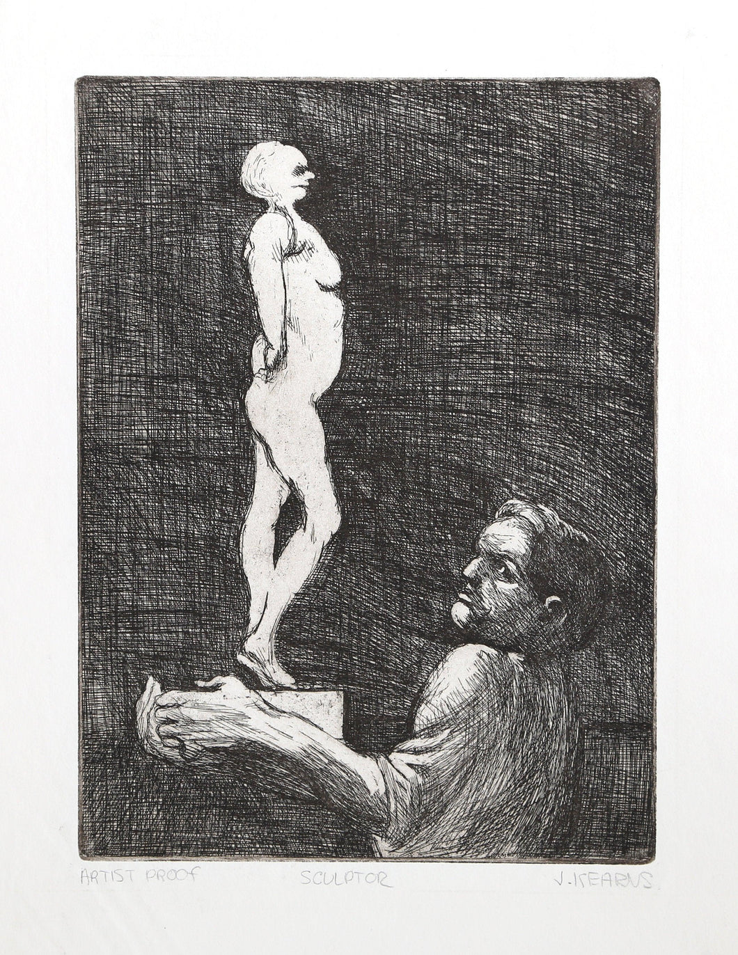 Sculptor Etching | James Kearns,{{product.type}}