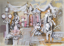 Sculpture Garden with Bust of Woman Acrylic | Charles Cobelle,{{product.type}}