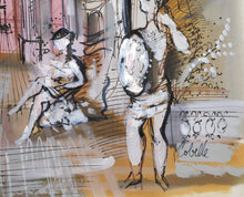 Sculpture Garden with Bust of Woman Acrylic | Charles Cobelle,{{product.type}}