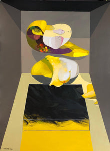 Sculpture in Yellow acrylic | Fuad Hamdi,{{product.type}}