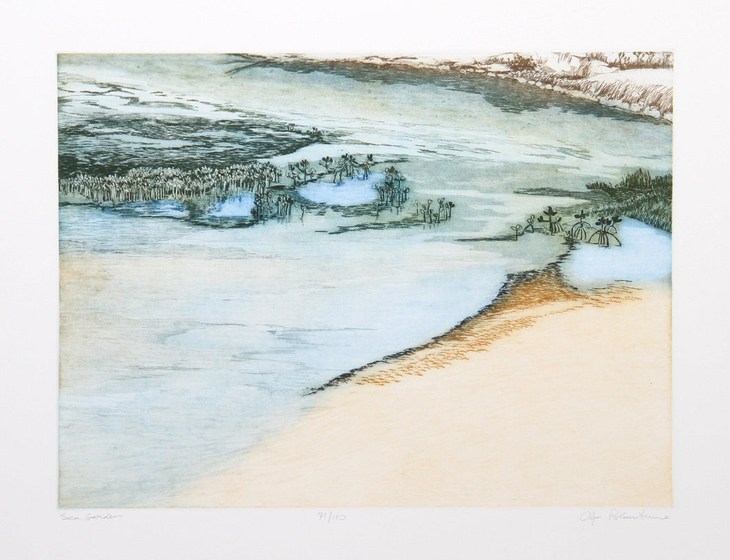 Sea Garden Etching | Olga Poloukhine,{{product.type}}