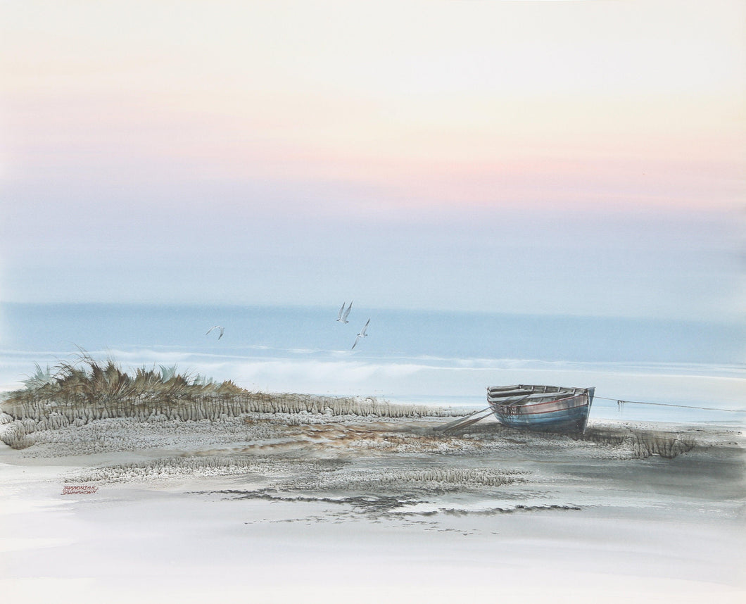 Seascape 3 Watercolor | Thanomsak Sakhakorn,{{product.type}}