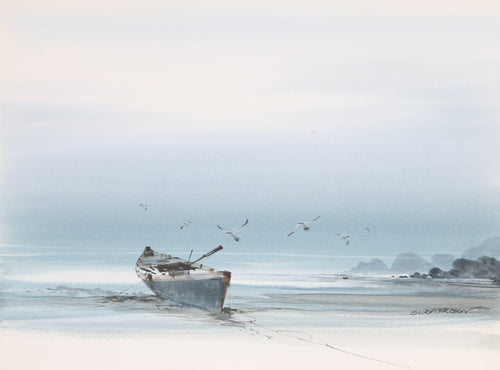 Seascape 4 Watercolor | Suraprison,{{product.type}}