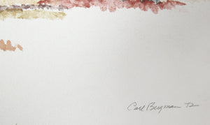 Seascape I Watercolor | Carl Bergman,{{product.type}}