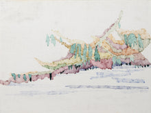 Seascape II Watercolor | Carl Bergman,{{product.type}}