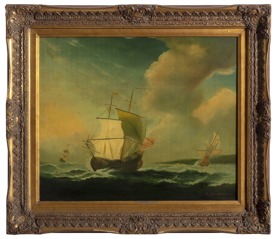 Seascape Oil | Unknown Artist,{{product.type}}