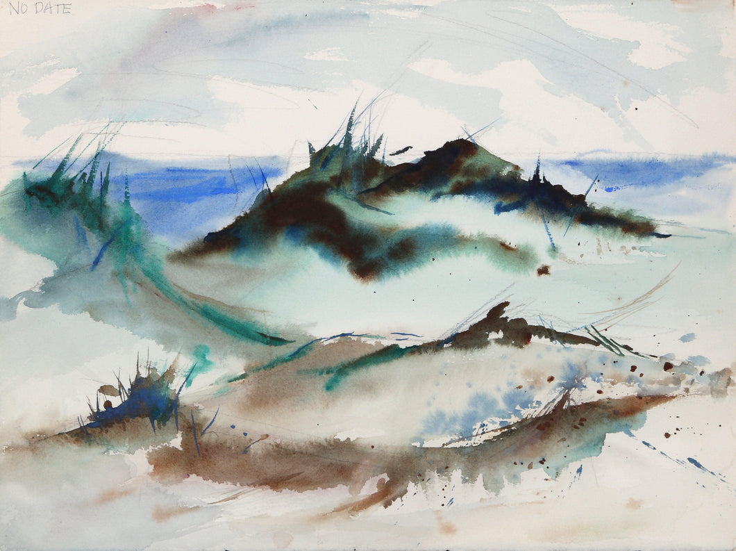 Seascape (P2.52) Watercolor | Eve Nethercott,{{product.type}}