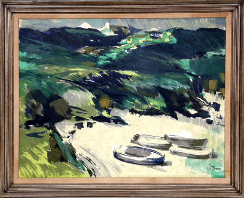 Seascape with Boats Oil | Jos Rovers,{{product.type}}