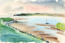 Seaside (P5.6) Watercolor | Eve Nethercott,{{product.type}}