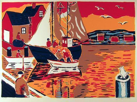 Seaside Town Screenprint | Biagio Civale,{{product.type}}