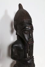 Seated Baule Figure Wearing Mask Wood | African or Oceanic Objects,{{product.type}}