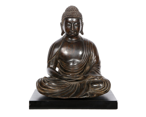 Seated Buddha Metal | Unknown Artist,{{product.type}}