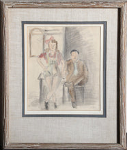 Seated Couple Watercolor | Raphael Soyer,{{product.type}}