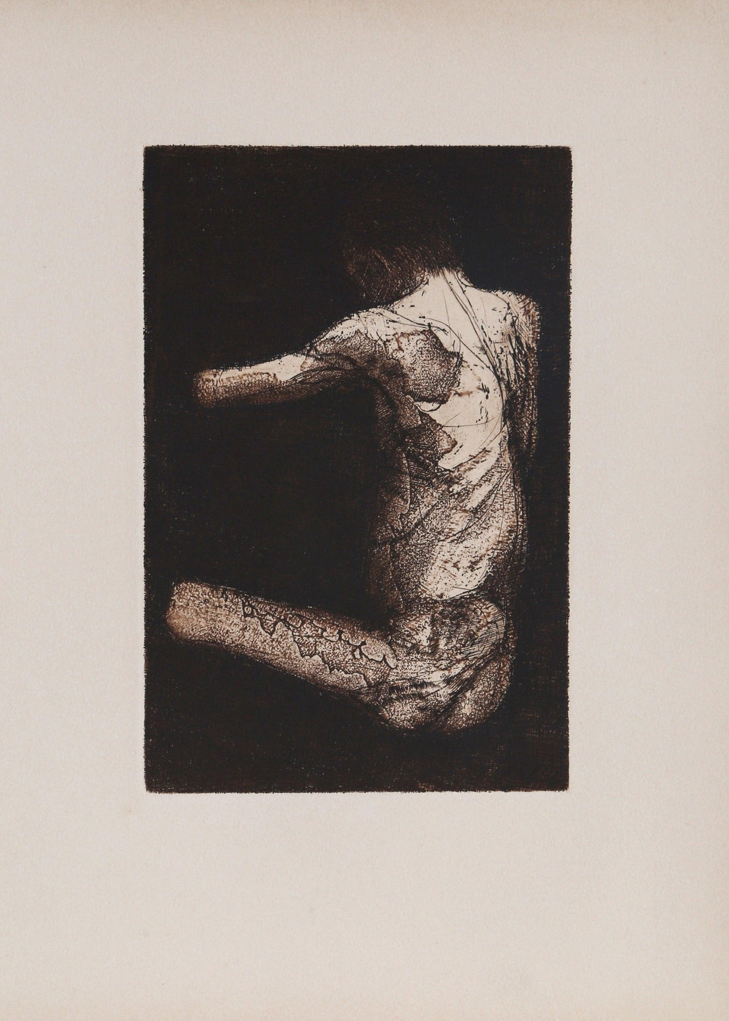 Seated Figure (12) Etching | Unknown Artist,{{product.type}}
