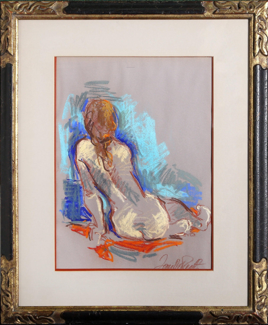 Seated Girl Pastel | Jan De Ruth,{{product.type}}