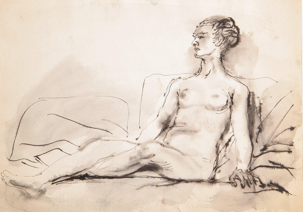 Seated Nude Ink | Marshall Goodman,{{product.type}}