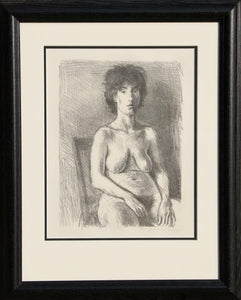 Seated Nude Lithograph | Raphael Soyer,{{product.type}}